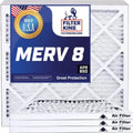 USA | 8 | MERV King 4-PACK Size: Air x MADE | x .75" Pleated Furnace Filter Filters IN Actual HVAC 14x32.5x1a A/C 14 32.5 Filter |