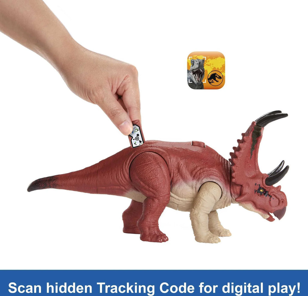 Diabloceratops Sound Action Dinosaur Motion & Wild Jurassic Toy, Roar World Dominion Figure