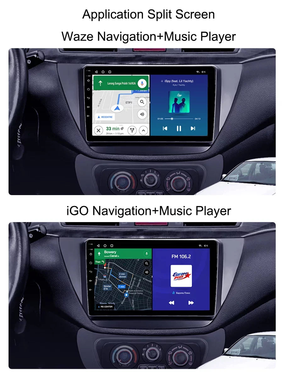 Radio Carplay Lancer With 9 Android Navi Car Mitsubishi Stereo Android Auto For Bluetooth GPS - 2000 2010 Screen CS