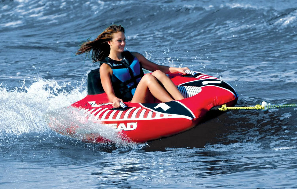 Tube AHVI-F1 Cockpit Inflatable Towable Rider AIRHEAD 1 Tow Rope Viper w/ Single