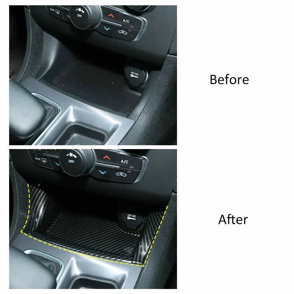 Panel Consoles Gear Teledu Storage Cover Shift Center Trim 4pc