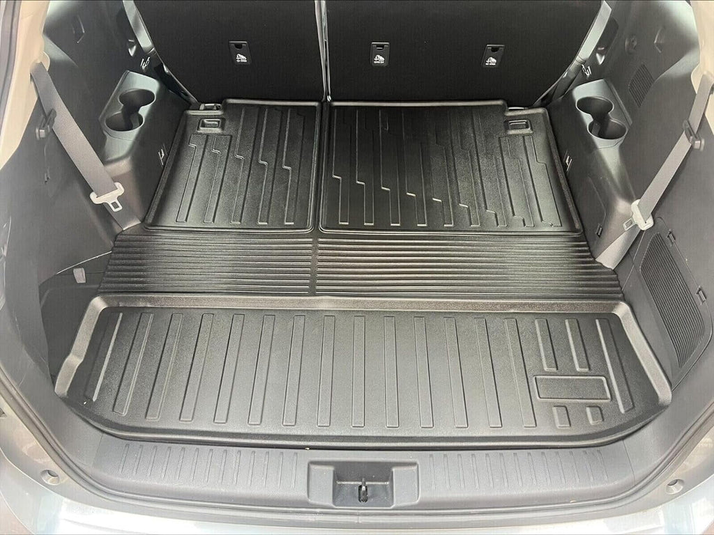 2020-2024 EACCESSORIES for Trunk Design Cars Pre-Cut Toyota Boot Car EA Lip Tray Mat Non-Slip Mats Highlander with Cargo Raised Trunk – Laser – Mat Pad Weather-Resistant for Trunk – Liner –