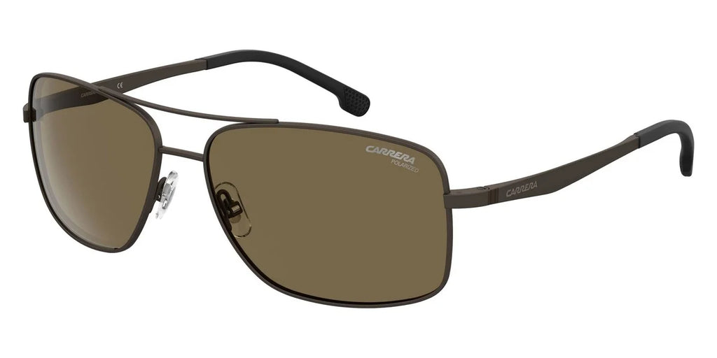 8040/S Bronze Carrera Sunglasses 009Q/SP 60 CARRERA Polarized Men's Rectangular