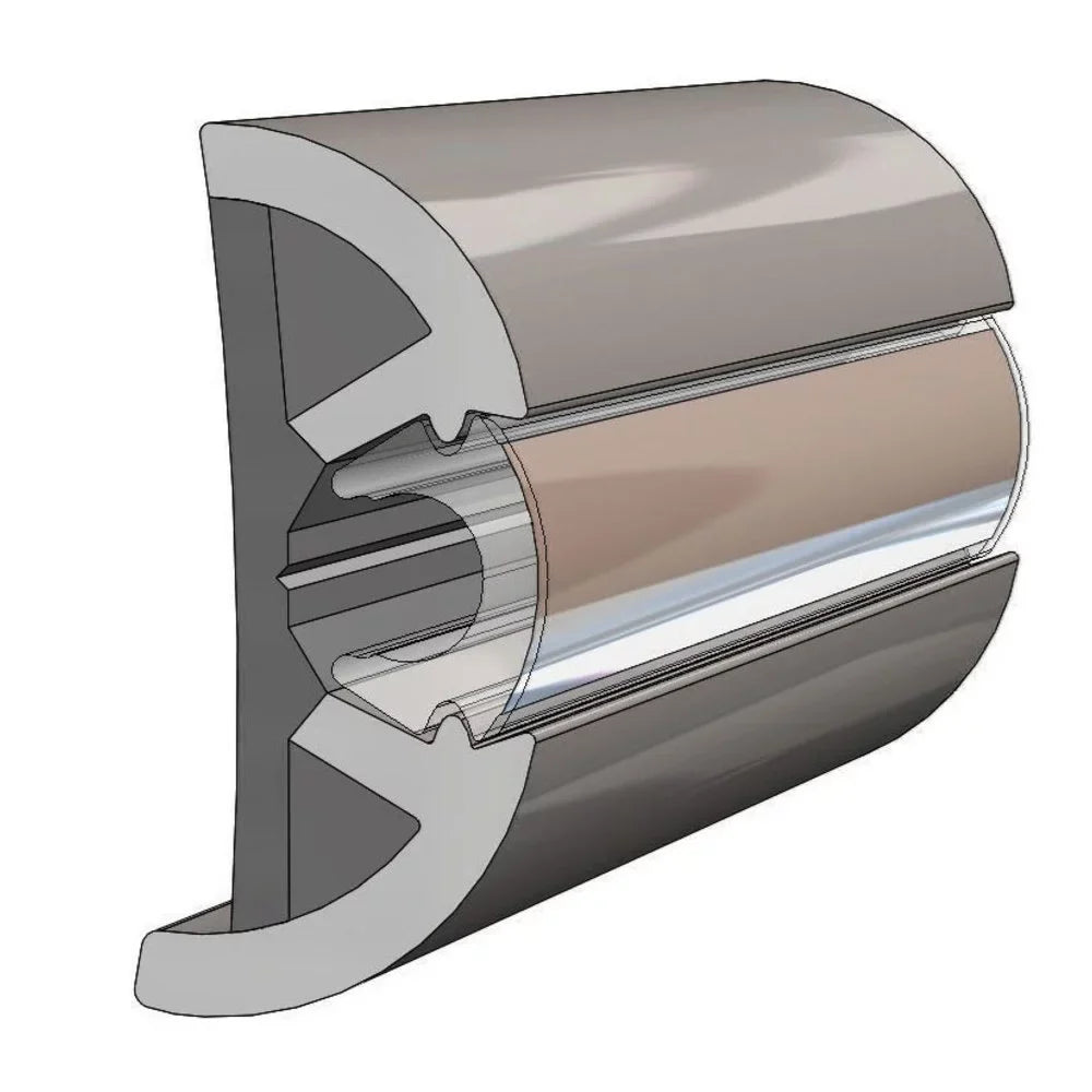Rail Rub - Gray 2" x Marine SuproFlex V11-9990GRD80-2 Kit 29/32", TACO 80' x