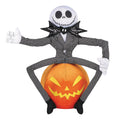 21" Skellington Jack Pumpkin Gemmy Halloween Jack Greeter Skellington