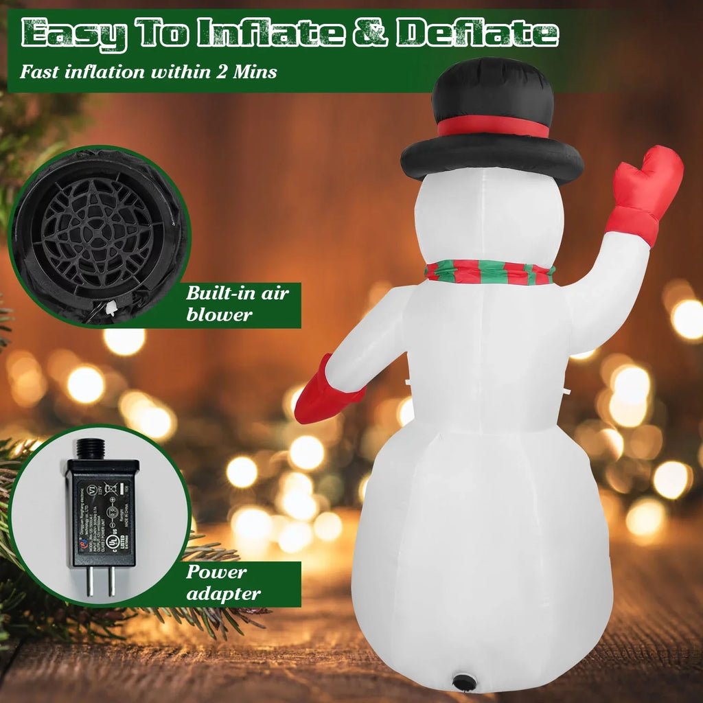 Yard Winter Up Inflatable Decoration, Up Lawn Giant 7.9ft Decor Christmas Light Party iMountek Holiday Garden Snowman, Snowman Holiday Yard for Blow Huge
