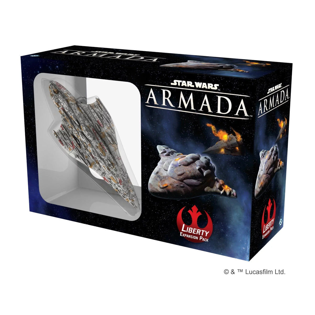 Armada: and for Up, 14 Star Expansion Miniature from Cruiser Wars Game Asmodee Ages Liberty Class