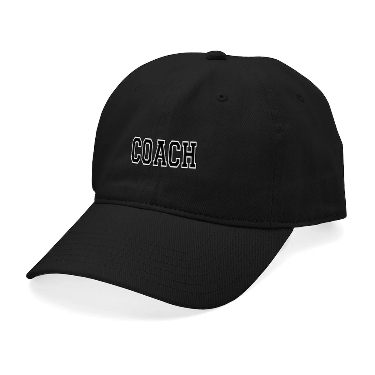 Adjustable Hat Baseball Black CafePress Coach Cotton - Printed Cap Canvas Black -