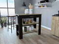 Kitchen Product Island, Assembled Boahaus Oak Light Reims / Height Wengue in, Black 37