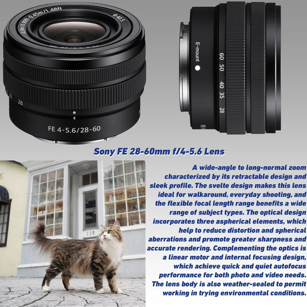 f/1.8 72” Sony SDXC, a6400 Ultimaxx Bundle: Ultra & Tripod Alpha with Much + FE Deluxe Lens 28-60mm Mirrorless Accessory Digital Lens Manual More f/4-5.6 SanDisk & Lightweight Sony Camera 25mm 64GB