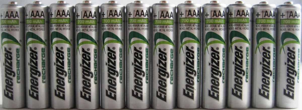 mAh 800 Battery 1.2V NiMH New x Rechargeable Energizer AAA 12