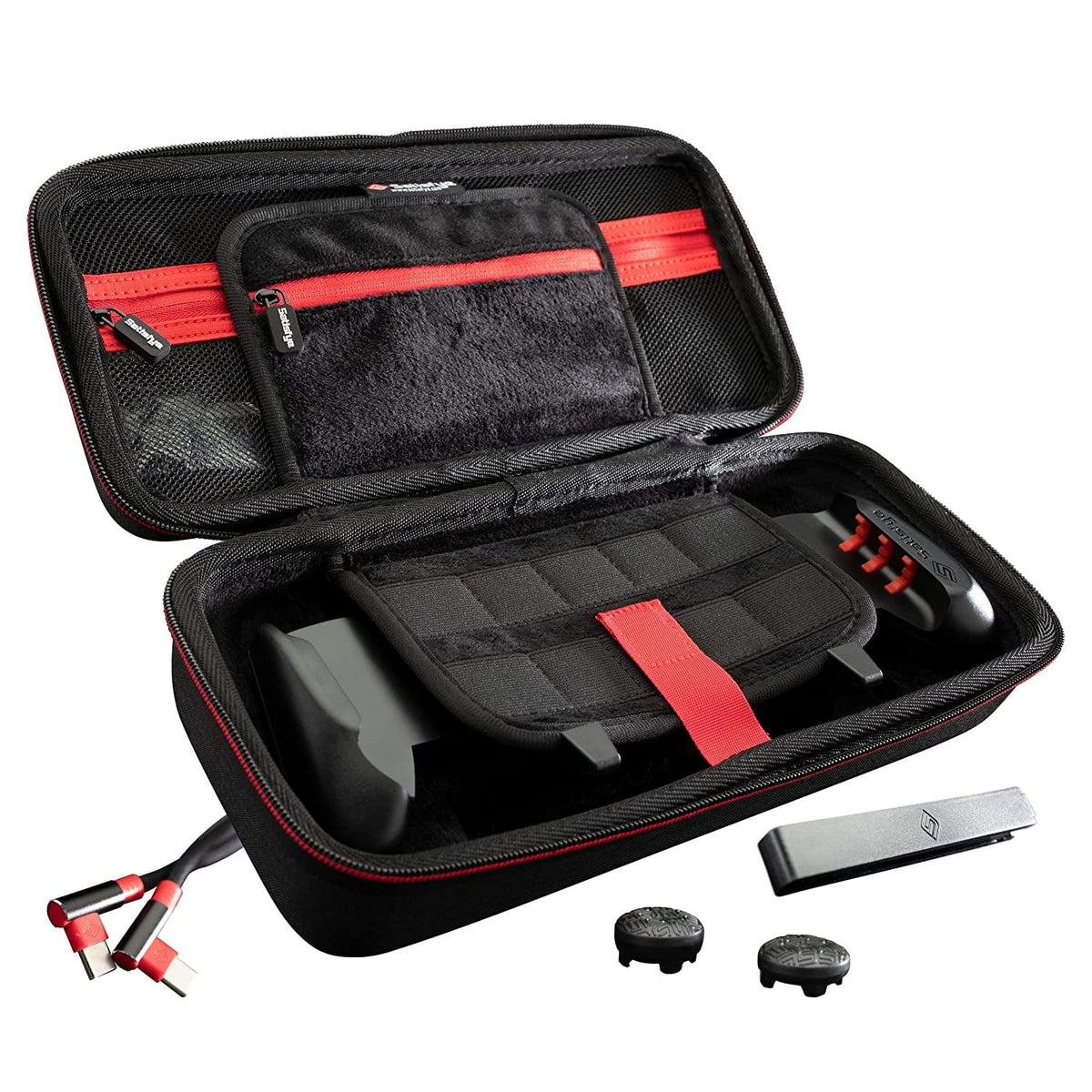 Low USB Bundle Thumbsticks+1 - Pro Elite Grip, C-C Bundle, Accessories 2 Elite Compatible ZenGrip Switch Gen Case Rail and OLED Cable. JoyCon Profile 3 Satisfye with The BONUS: includes: a