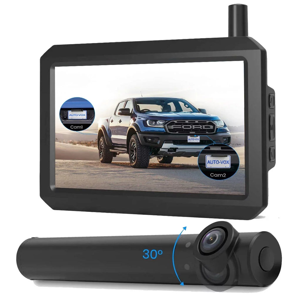 Mini Rear/Front Vision 3Mins View Camera AUTO-VOX with Car, DIY Night Back Trucks, Wireless for Super TW1 Camera Up 5'' Backup Monitor for Size Systems Installation,