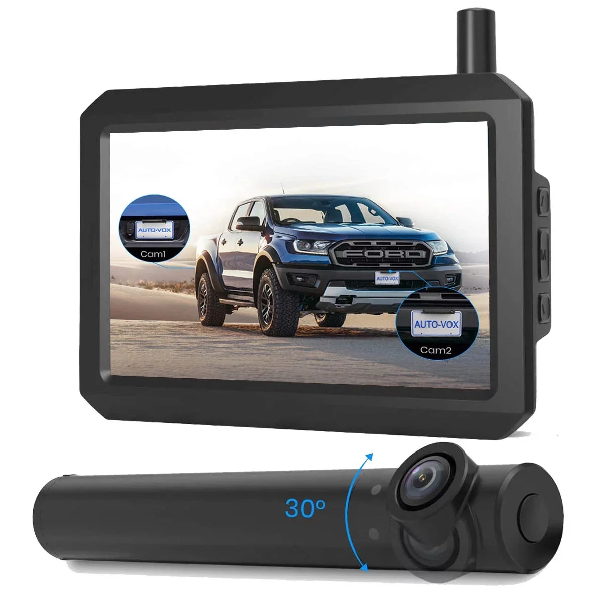 Mini Rear/Front Vision 3Mins View Camera AUTO-VOX with Car, DIY Night Back Trucks, Wireless for Super TW1 Camera Up 5'' Backup Monitor for Size Systems Installation,