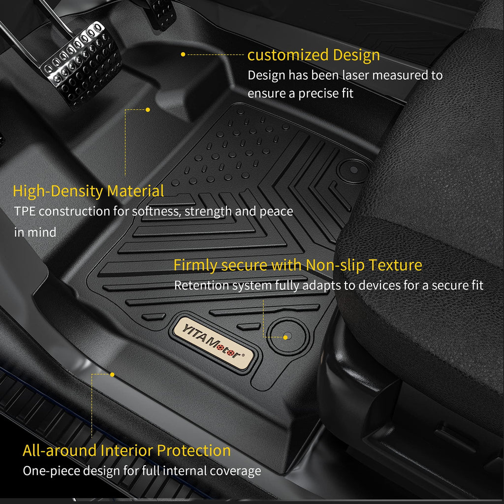 for 3 Liners Floor Floor Row Black Chrysler all Set weather Ledkingdomus 2nd Mats 2017-2021 3rd 1st Pacifica Liner