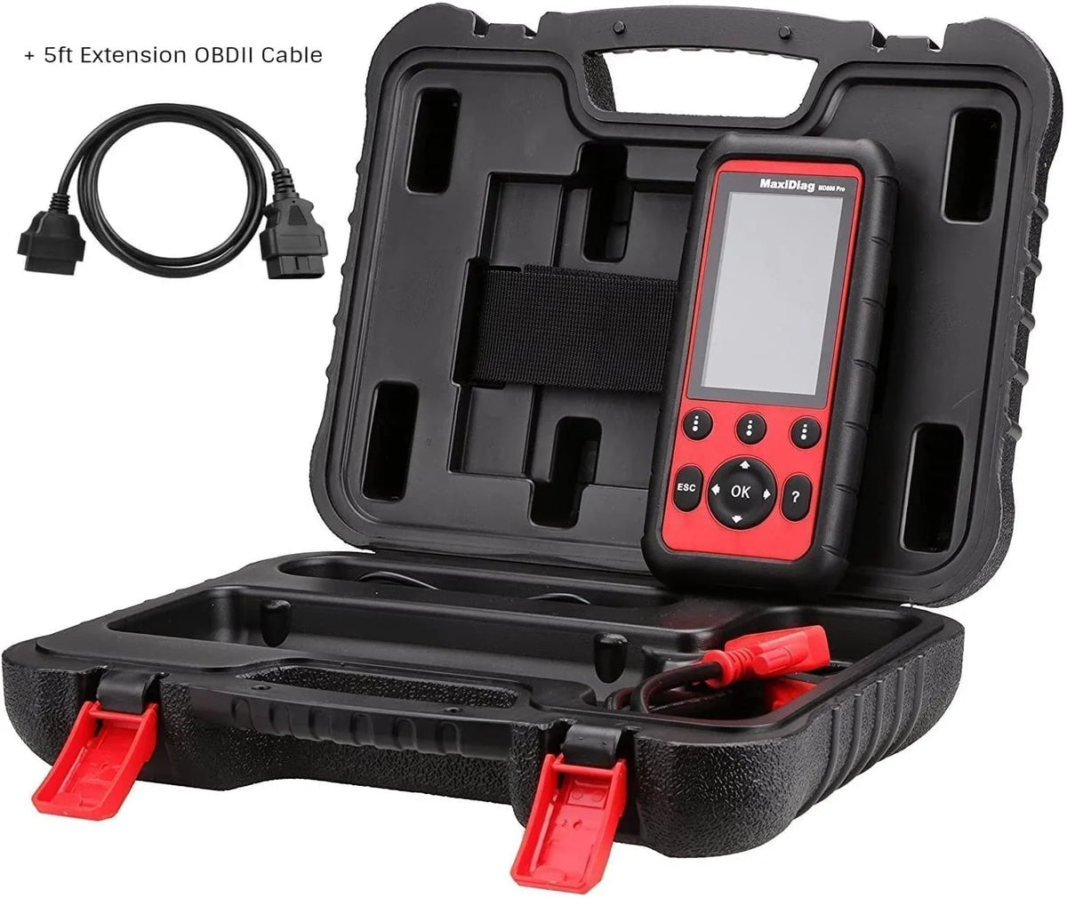 Data Autel Read/Clear EPB/ Brake MD808 Relearn Relearn Registration Parking Scanner MaxiDiag OBD2 Pad Live Diesel Regeneration Steering Reset Angle Codes Reset Oil Filter Battery Particulate Pro and