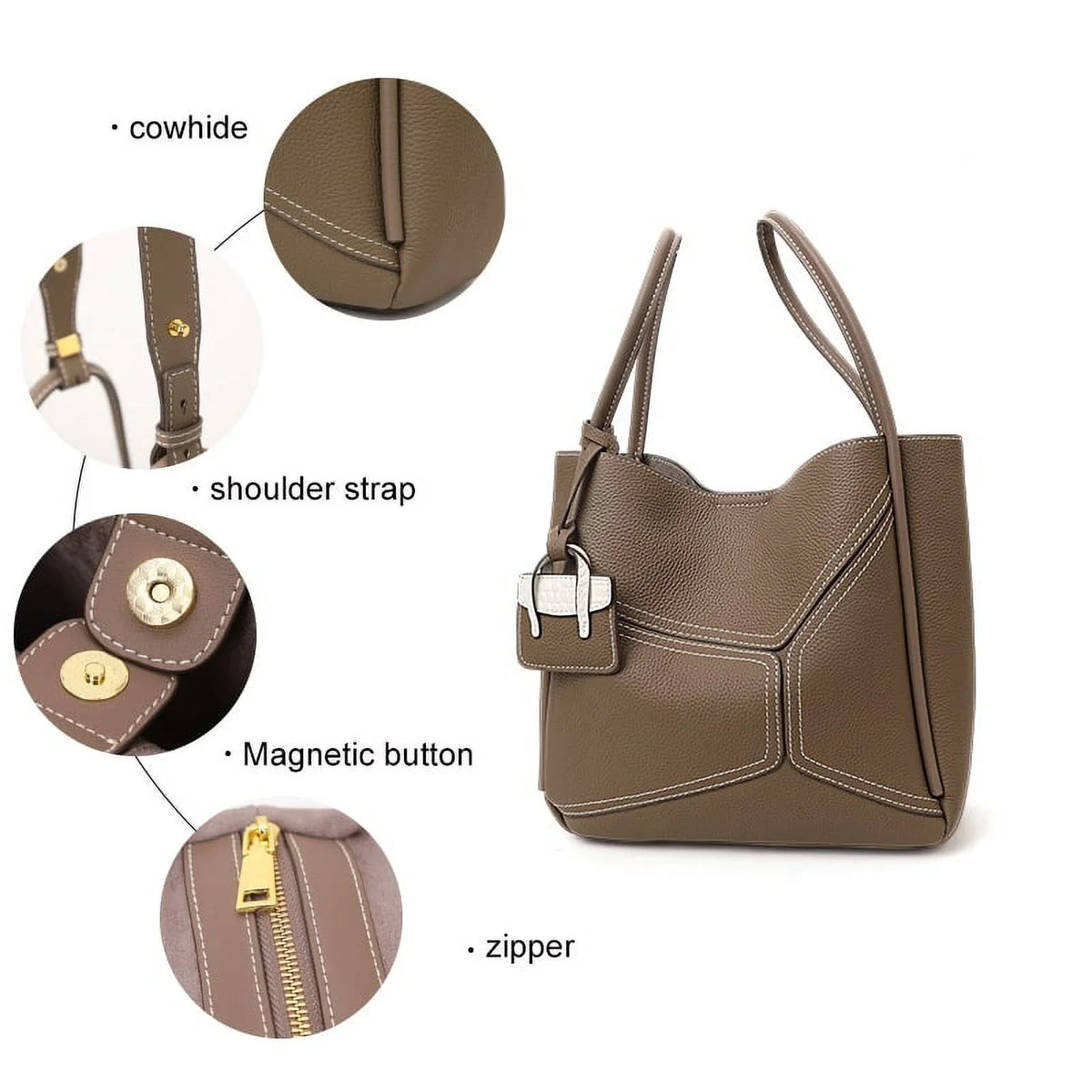women's bag 2024 Tote leather new Fashion commuter Ladies retro bag Aidrani