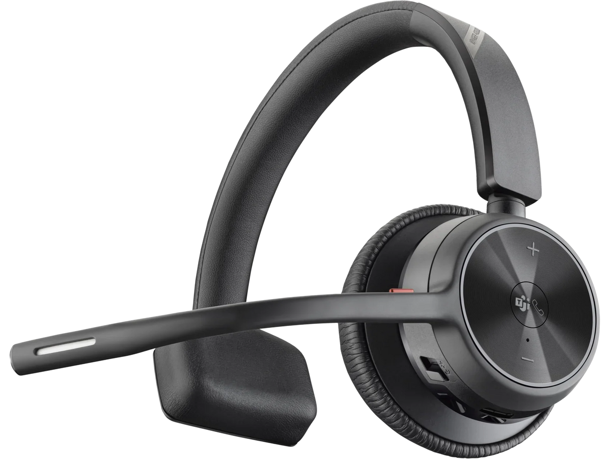 '- Over-the-head Mono - 20 4.92 - Bluetooth Certified Charge Wired/Wireless kHz Voyager ft Cable - Headset - - Ear-cup With 164 - - Teams Hz Poly 4310-M - ft Stand 20 Stereo, - Microsoft ... Binaural -