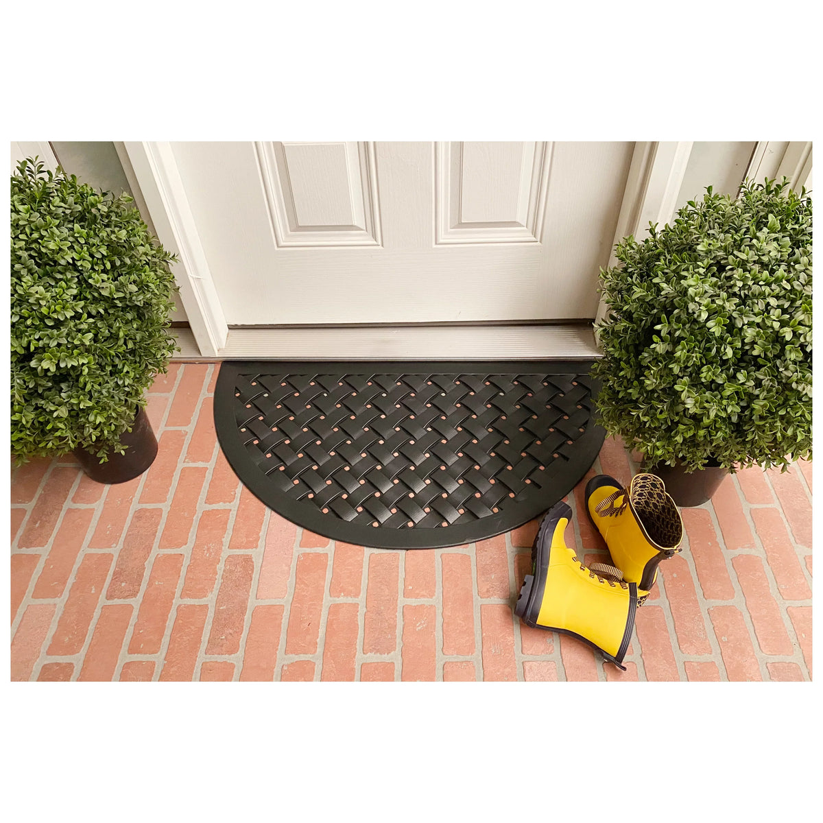 Rubber Mills x 20" Outdoor Hampton Calloway Weave Doormat 36"