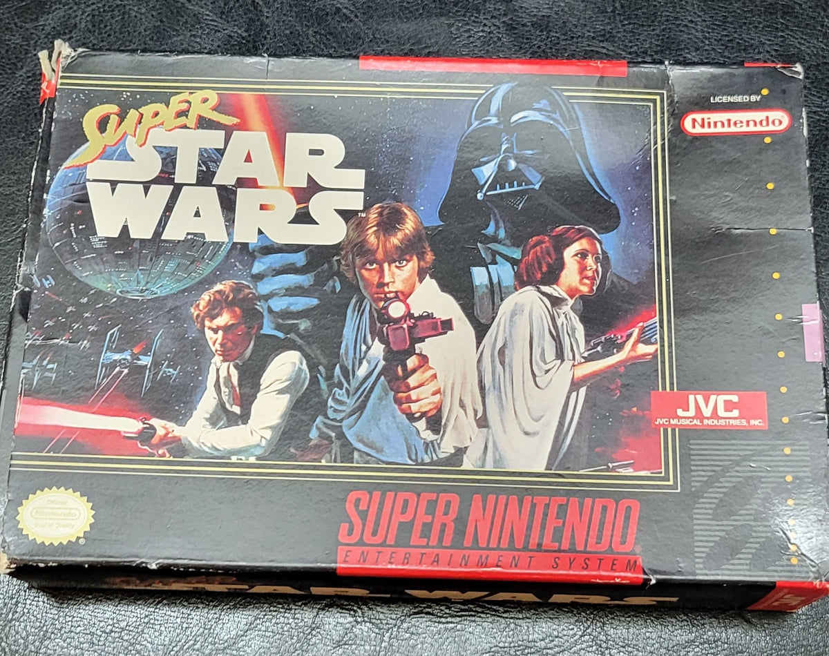 (Super Authentic Nintendo CIB In 1992 Original Box Condition System) SNES + Instructions Complete Owner Ent. STARWARS Immaculate Cartridge