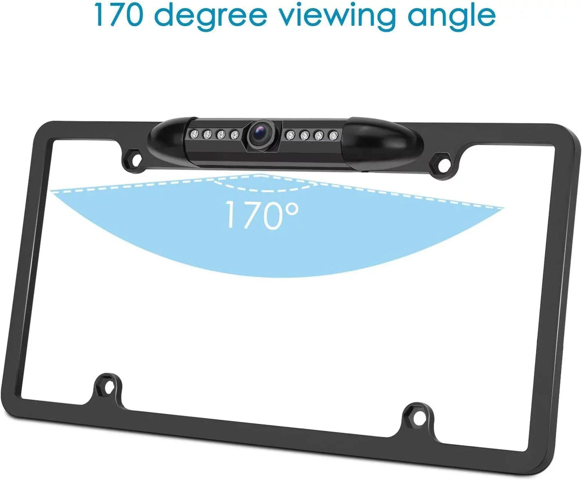 Black Rearview Backup Camera DDX-512 DDX512 Kenwood Waterproof License Plate for