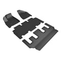 (BLACK) Mat 3D 2021-2024 Full PACIFICA compatible CHRYSLER - Floor MAXpider HYBRID with Set KAGU LIMITED
