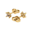 free Real Clara Solitaire Gold VVS1 Conflict Brilliant Lab back Studs Genuine Earrings Yellow Yellow 18K Created Pucci Solid Stamped Push Princess Cut 0.5 Yellow ct Moissanite