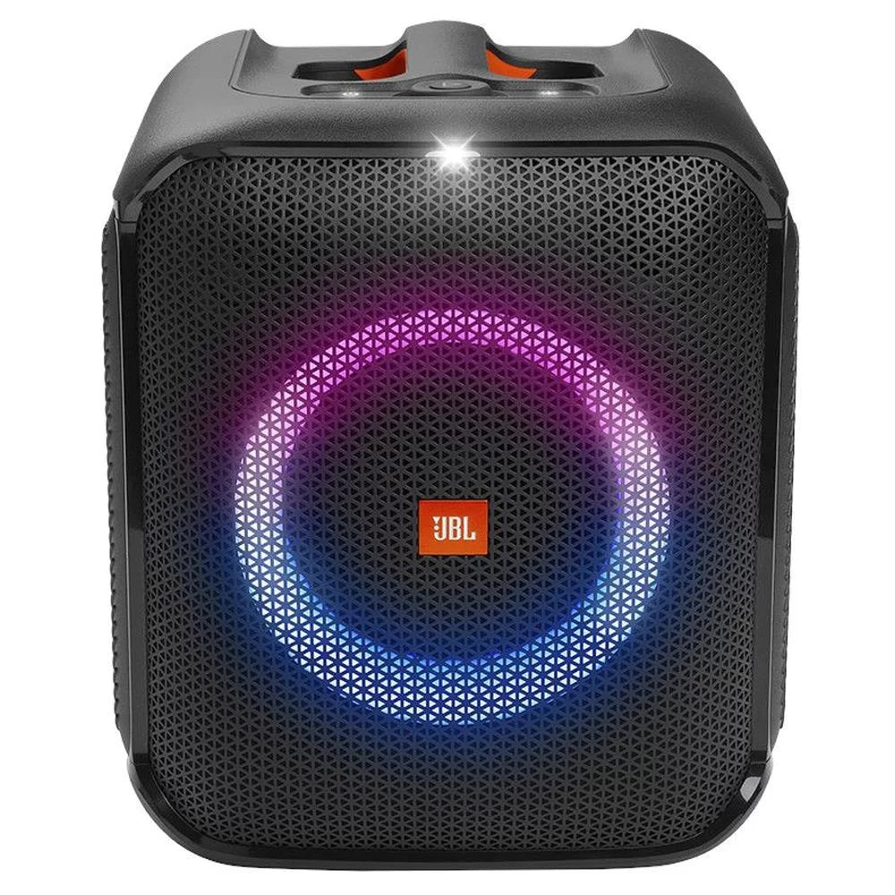 Encore Essential Microphone w Partybox Party LED Compact + Portable Speaker JBL