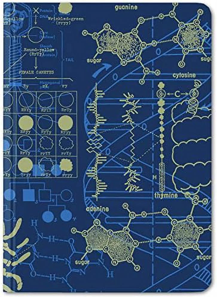 100% (Mini Notebook. Dot Hardcover, Grid Pages, DNA & Recycled) Genetics