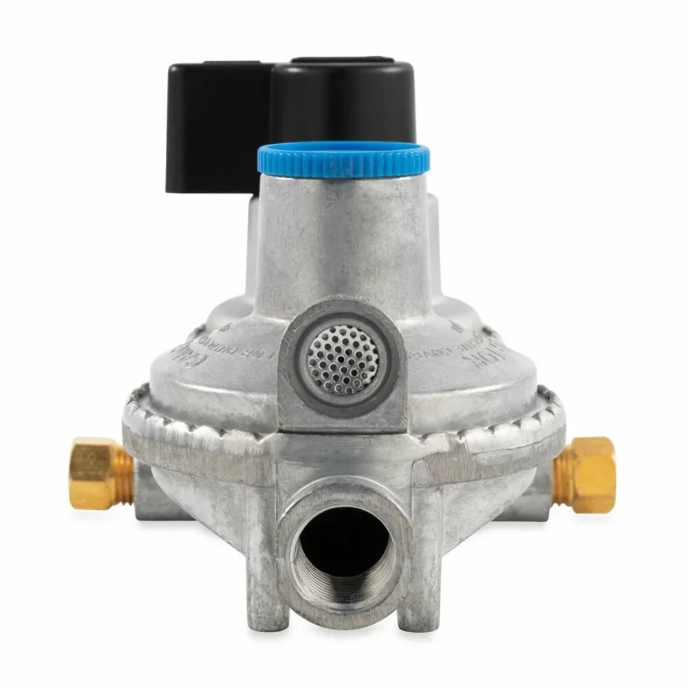 For Propane Dual Regulator- Camco Full a with Change With Hookups, (59005) Auto to Empty Auto-Changeover RVs From Tank Constant Double-Stage Tanks Propane Gas Maintains Pressure