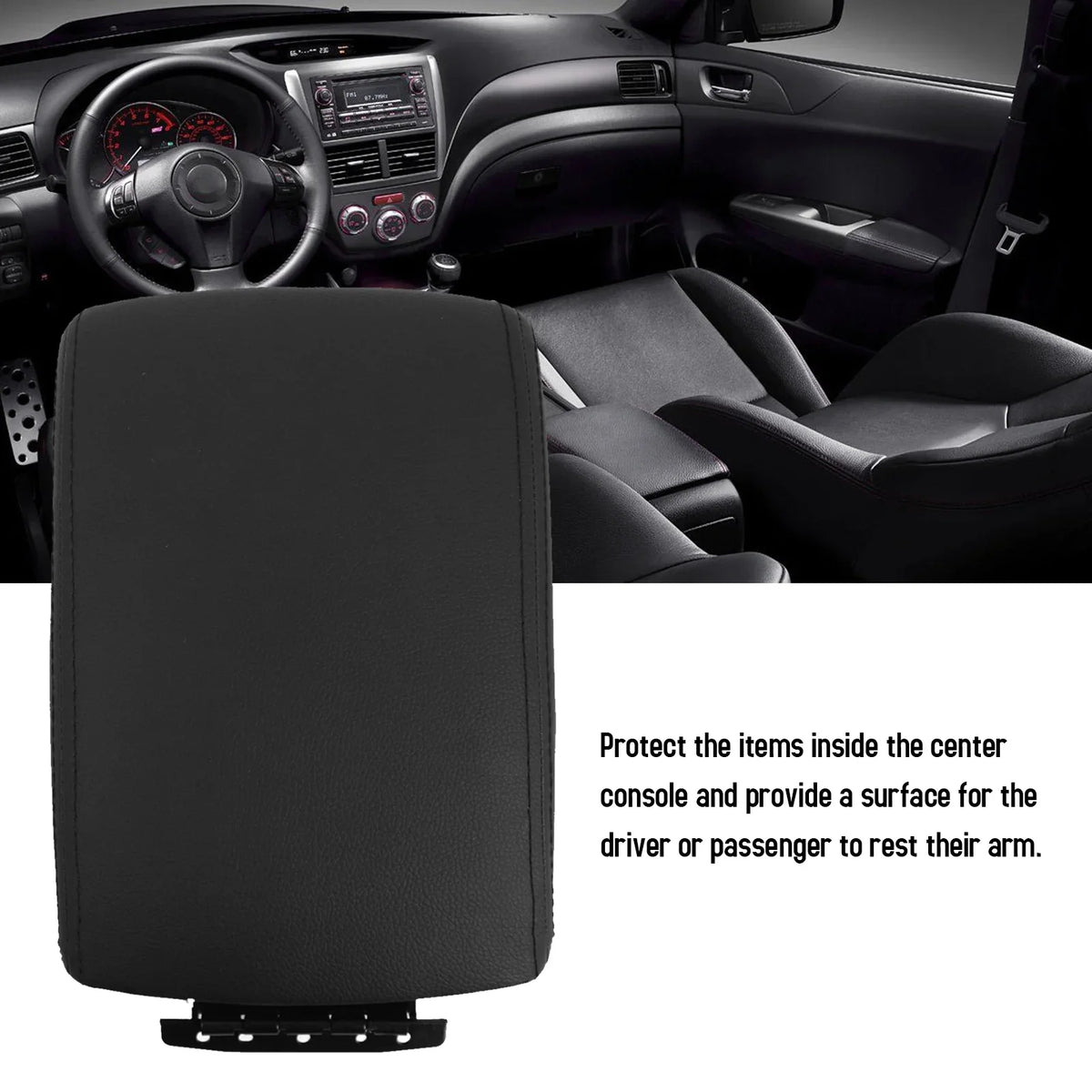 Car Eryue Compartment Eryue Cover Car Compartment Car Wrx Cover cover,Center glove GoolRC Console Leather 2009-2014 Huiop Auto Cover compartment Subaru Center Buzhi Lid Center