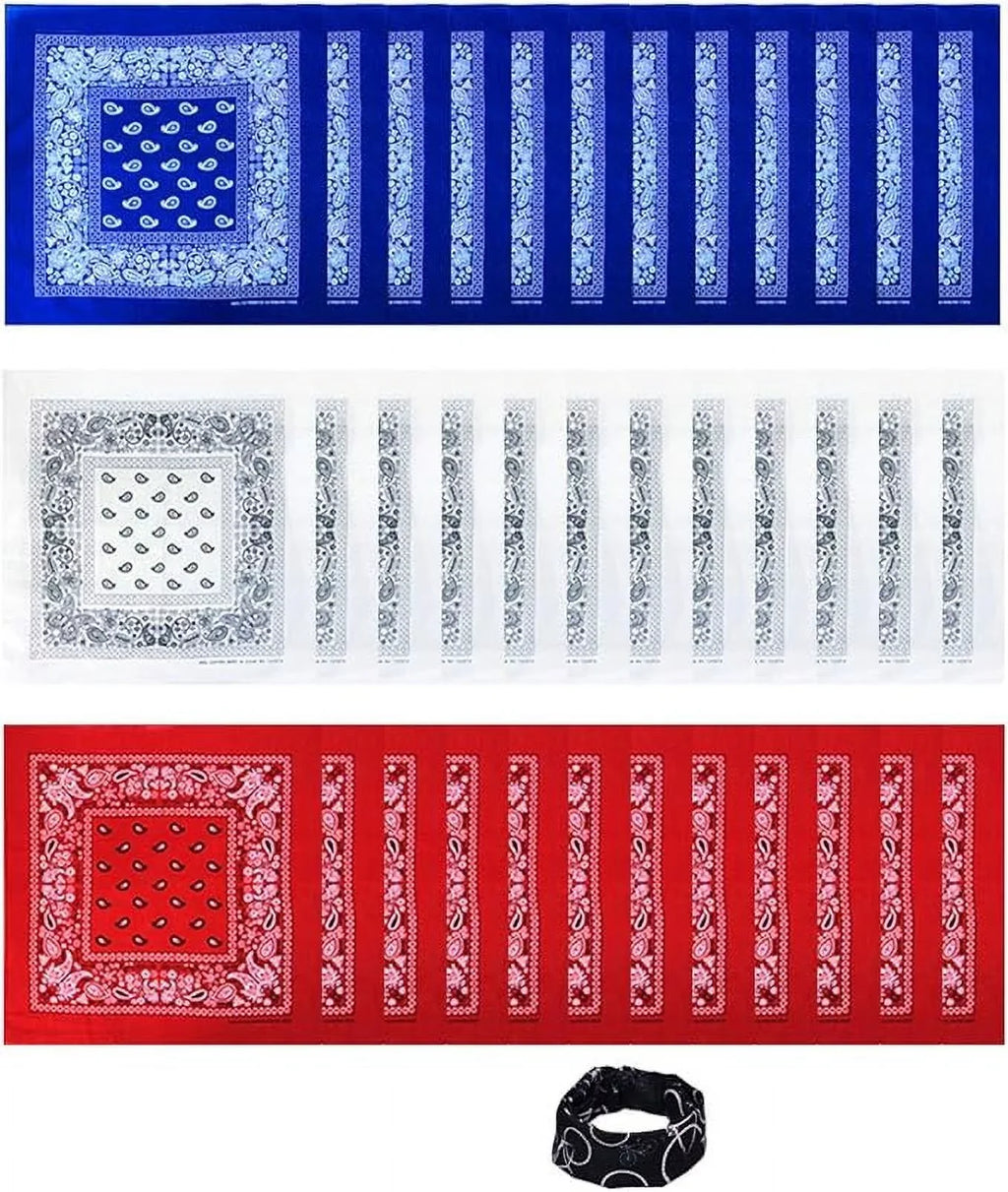 Women 100% for Bandanas Bandana Cotton Men and BASICO