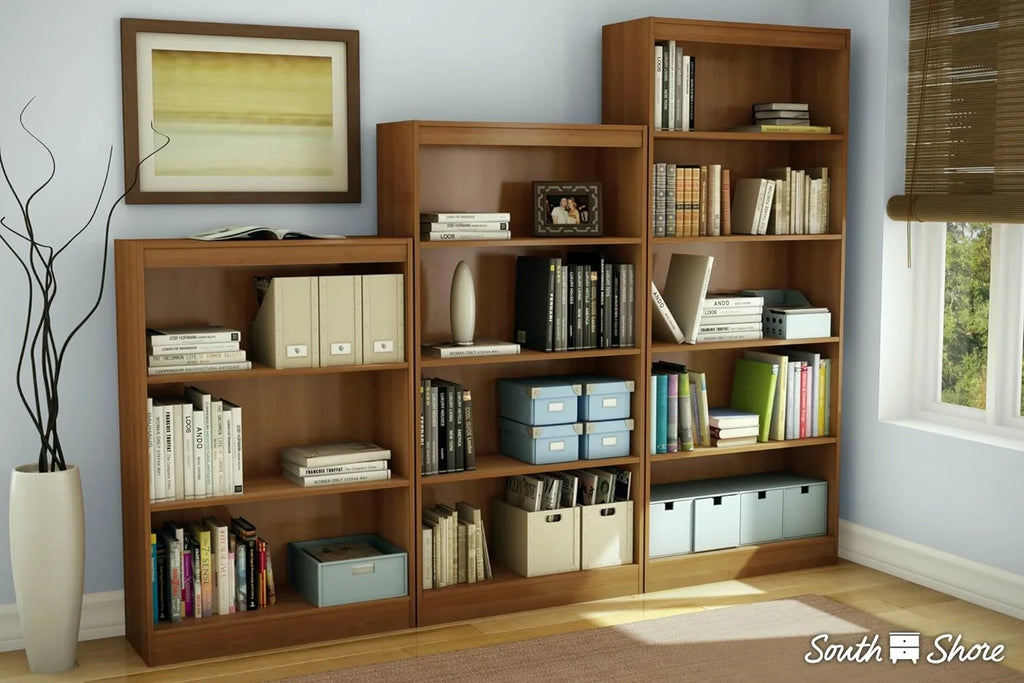 Cherry, Axess Bookcase-Morgan 4-Shelf 58-Inch