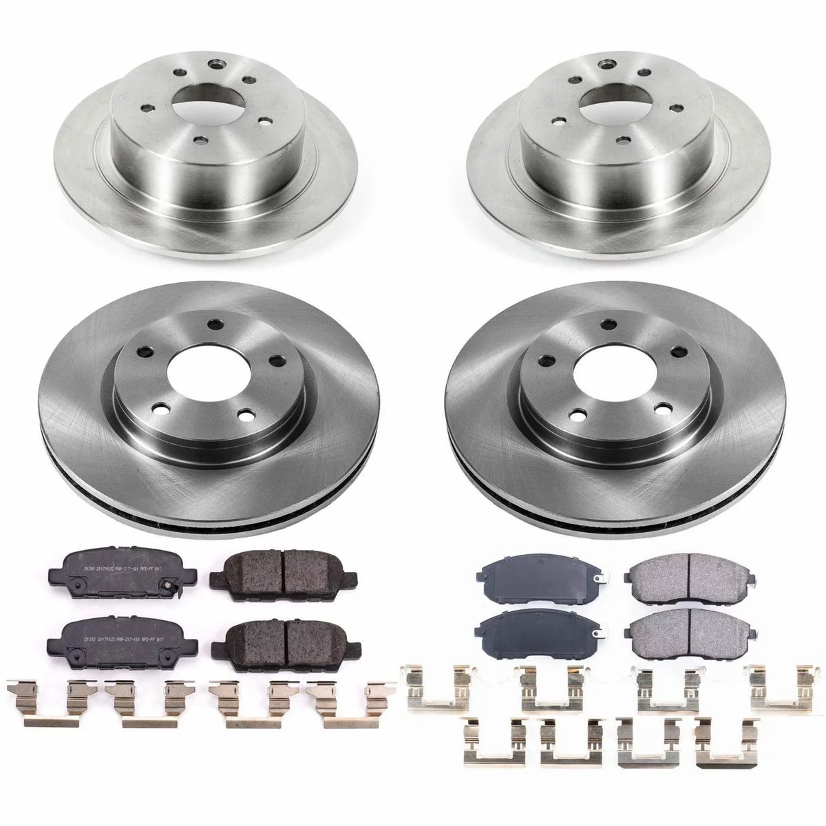 Replacement and Stock Front Rotor Kit Stop Rear Sentra Power and KOE8359 Brake Nissan 2019 Pad Fits