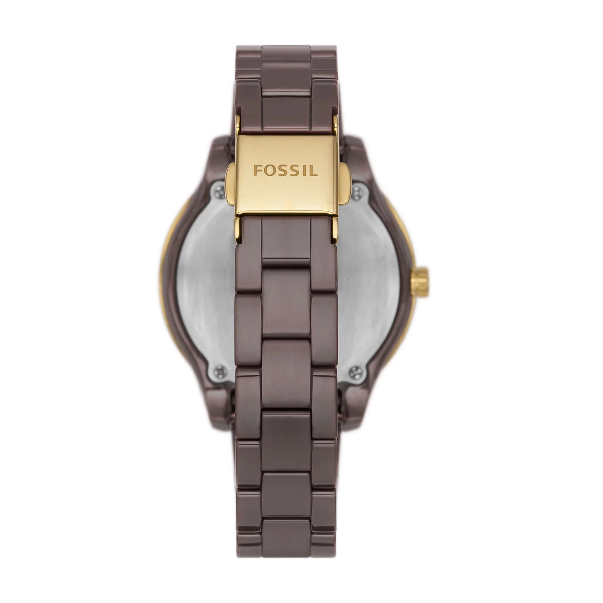 Watch Three-Hand Stella Date Brown Ceramic
