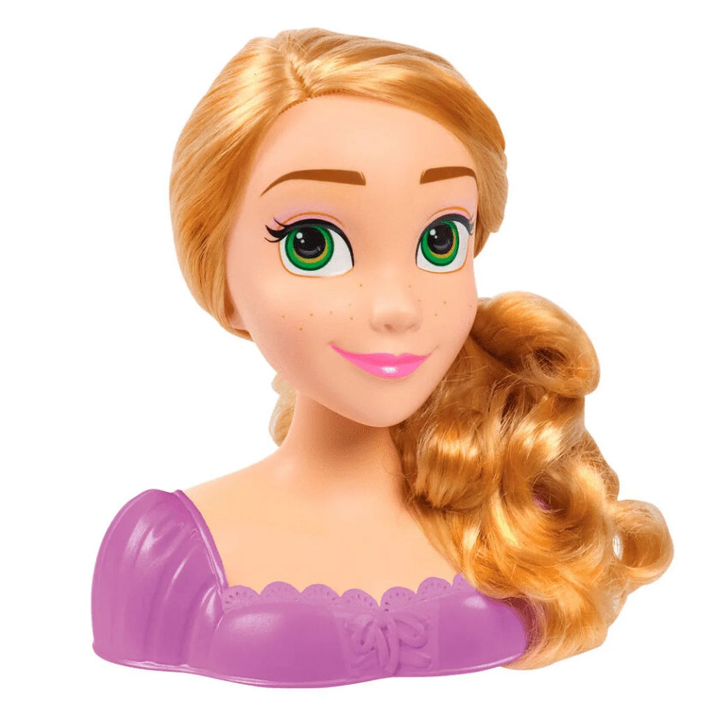 Officially for Disney Toys Princess Rapunzel 3 Pieces, Kids Styling Play, Pretend 7 Head, Licensed Ages