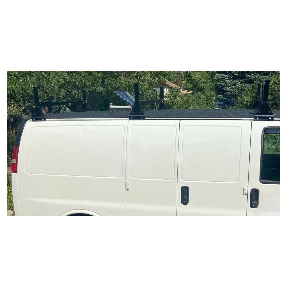 Roof Ladder For Racks bar Black Express Fullsize Rack Steel Teledu 3 Chevy Chevy Van