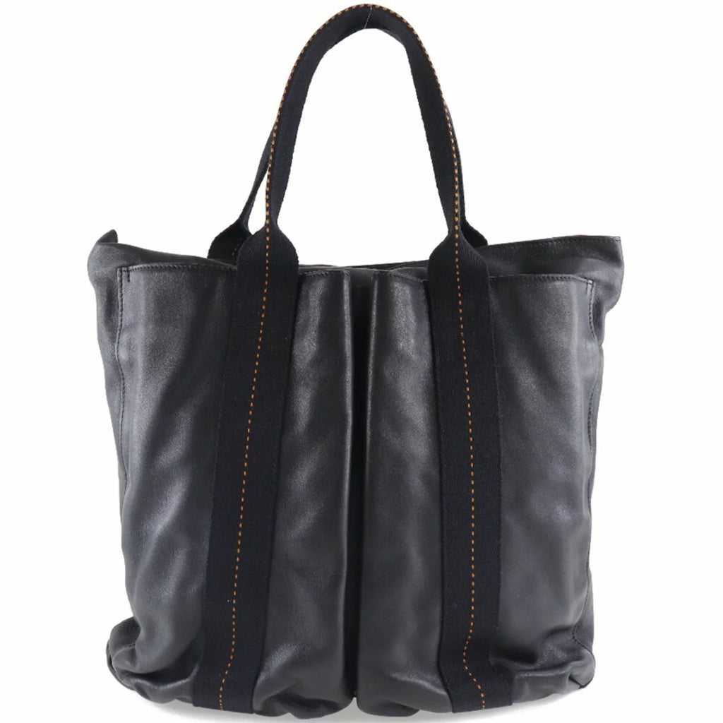 Vertical Hermes Unisex Tote Bag (Fair) Voderma Caravan Pre-Owned PM Black