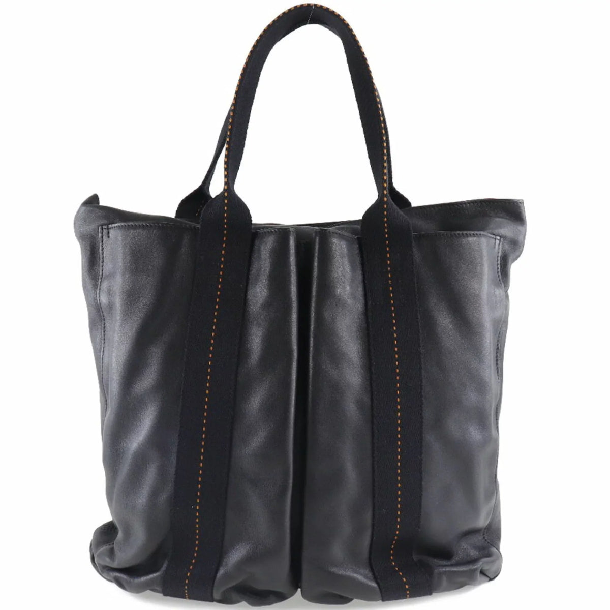Vertical Hermes Unisex Tote Bag (Fair) Voderma Caravan Pre-Owned PM Black