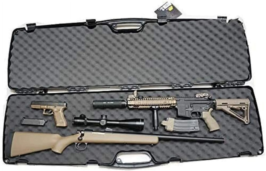 Double Case, Rifle/Shotgun Black SE Scoped Plano