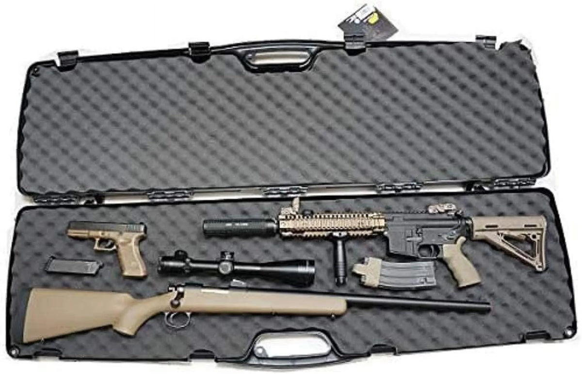 Double Case, Rifle/Shotgun Black SE Scoped Plano