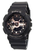Women's 43.4mm Watch Resin Baby-G Casio Black BA110RG-1A