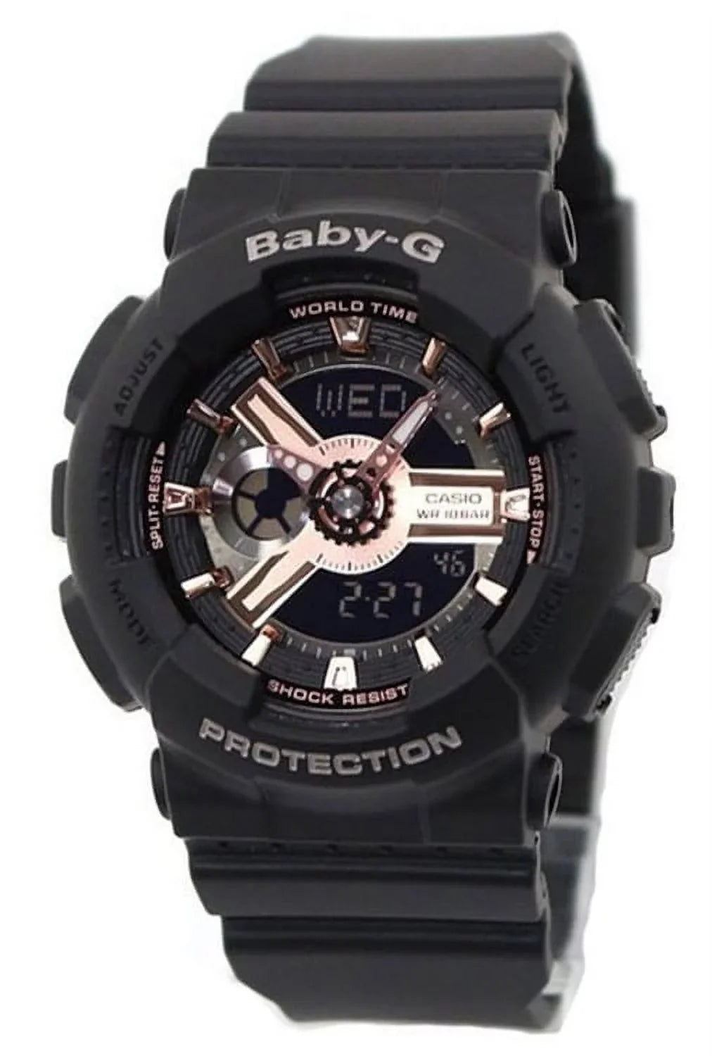 Women's 43.4mm Watch Resin Baby-G Casio Black BA110RG-1A