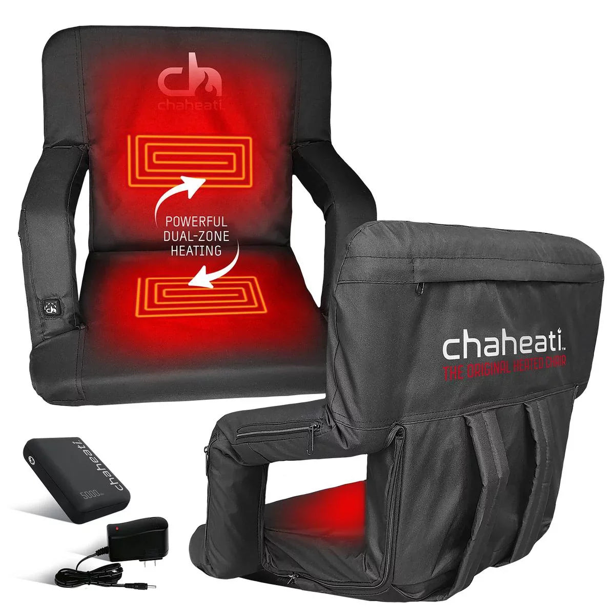And Battery Outdoor Folding – Camping, in Bleacher Chair Activities For Heated Chaheati Seat Sports, 7 Black V Heated