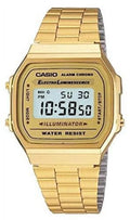 Digital Watch A168WG A168WG-9 Sport Alarm A168WG-9W Gold Light Eliminator