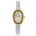 Leather Vintage 380-17 Watch Case White Peugeot Oval