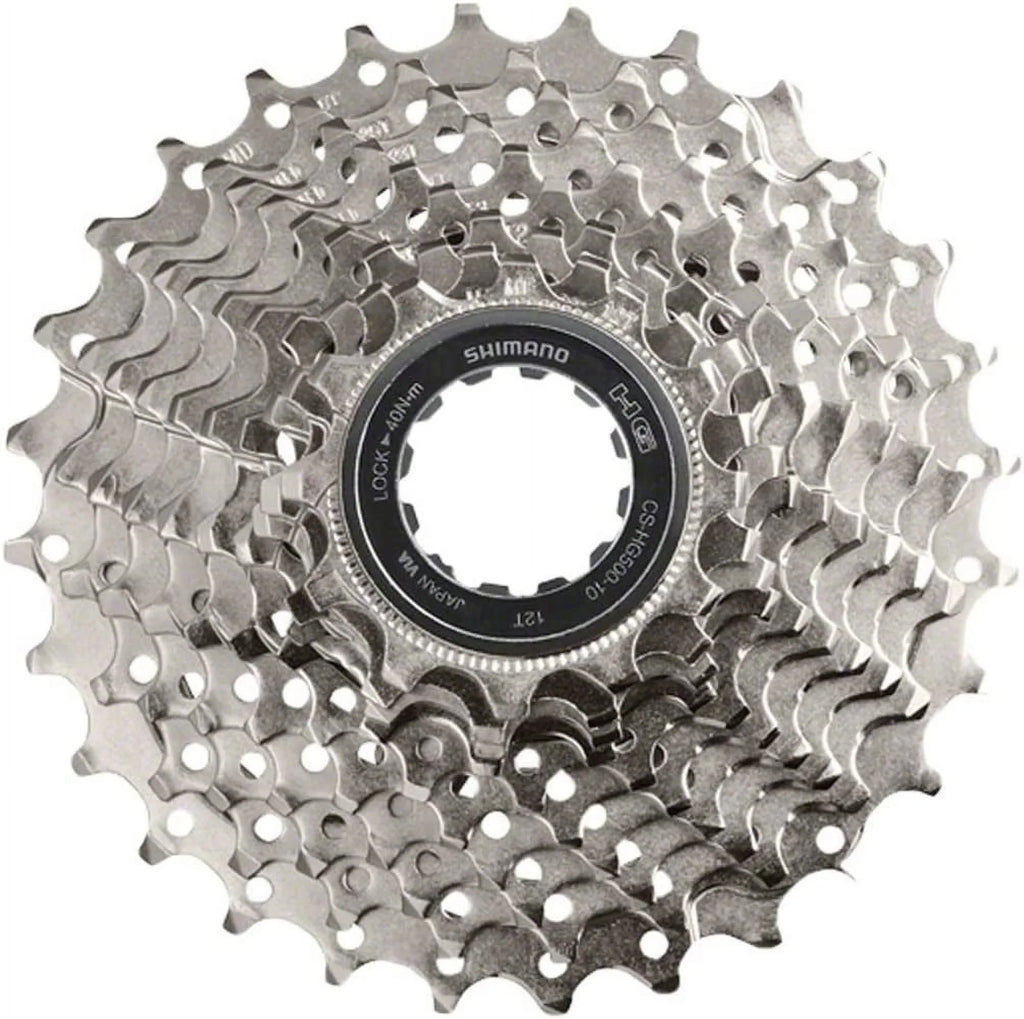 11-25T 10-Speed Shimano Tiagra Silver Road HyperGlide CS-HG500 Cassette