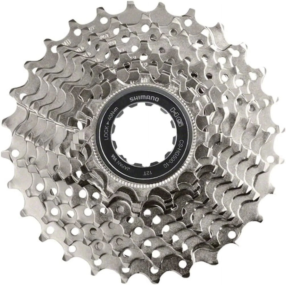 11-25T 10-Speed Shimano Tiagra Silver Road HyperGlide CS-HG500 Cassette
