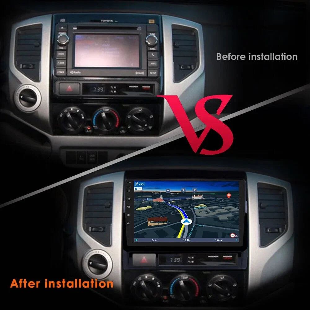 Fit 2005-2015 1280*720 Car Octa Radio IPS NAVI GPS Core Weather Carplay DSP Tacoma 9inch Android 4+32GB Stereo Toyota AM FM