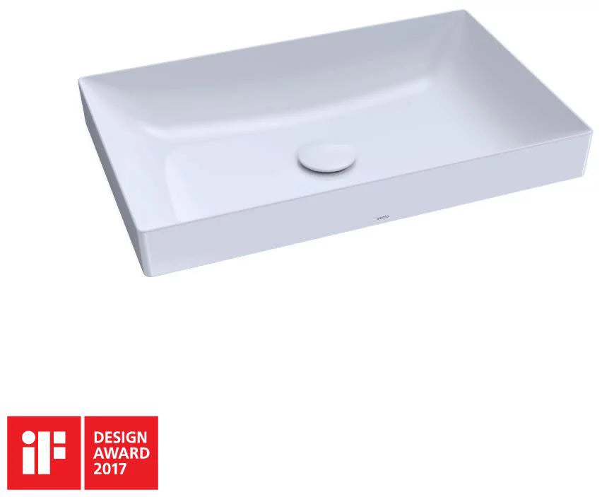 LT476GR#01 Rectangular Bathroom with TOTO® 23" Vessel Kiwami® - White Sink Cotton CEFIONTECT,